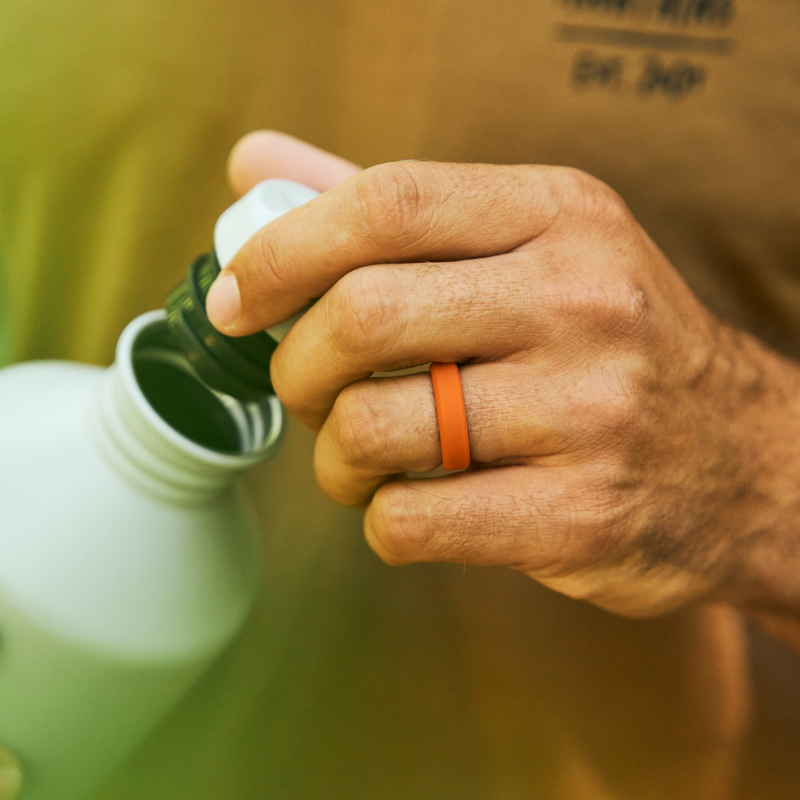 6mm Silicone Ring Set - Basecamp Orange