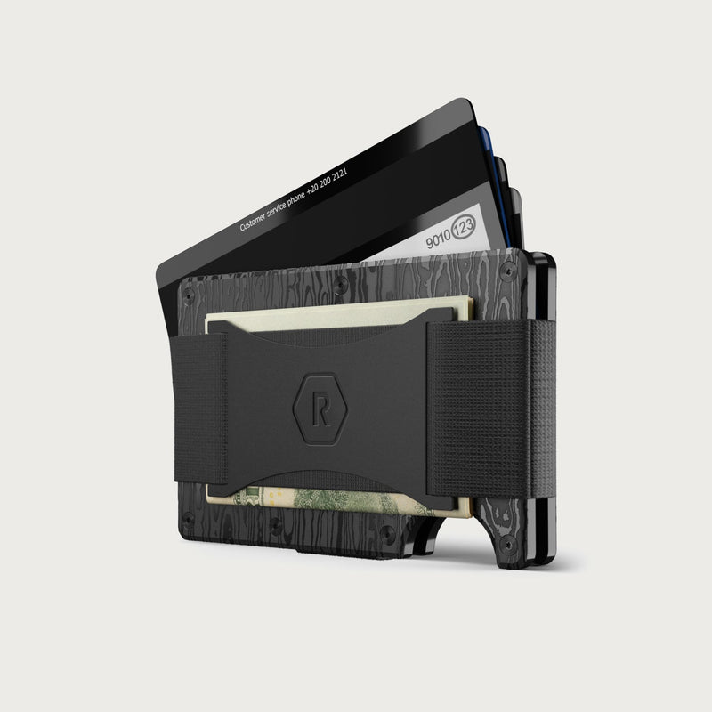Ridge Wallet - Black Damascus