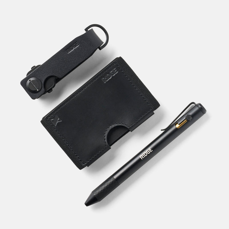 Daily Writer Kit - Biflex - MKBHD - Midnight Black Leather