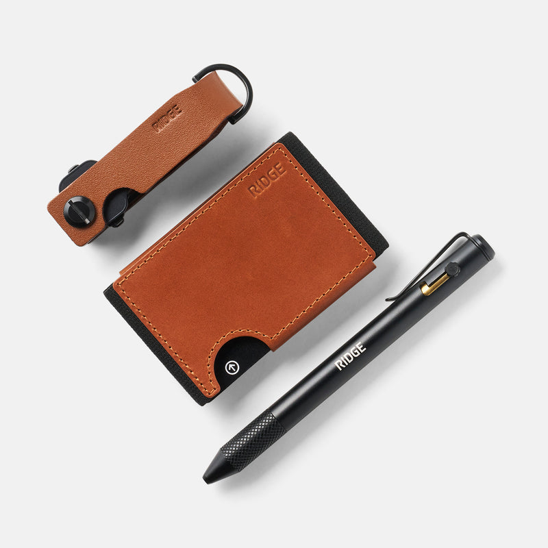 Daily Writer Kit - Biflex - Tobacco Brown Leather