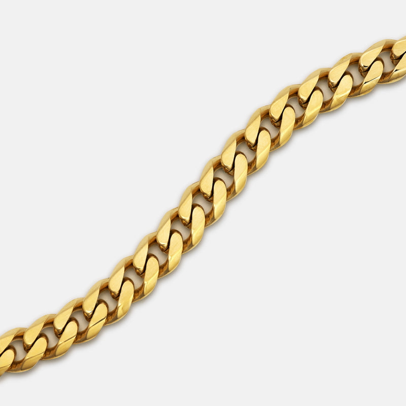 5mm Curb Chain - 18K Gold - 22"