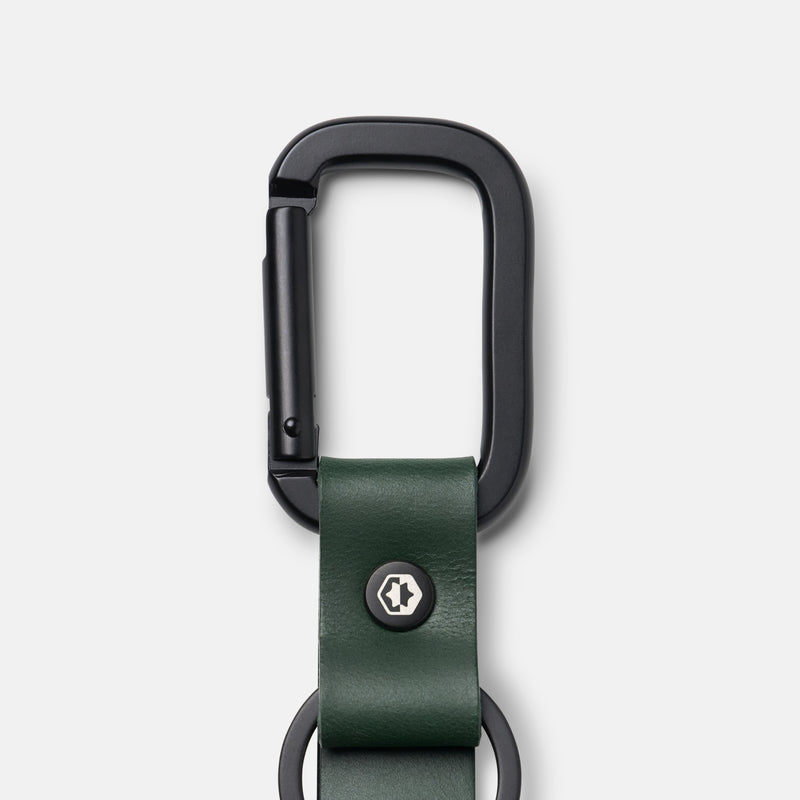 Ridge Keychain - Hunter Green Leather
