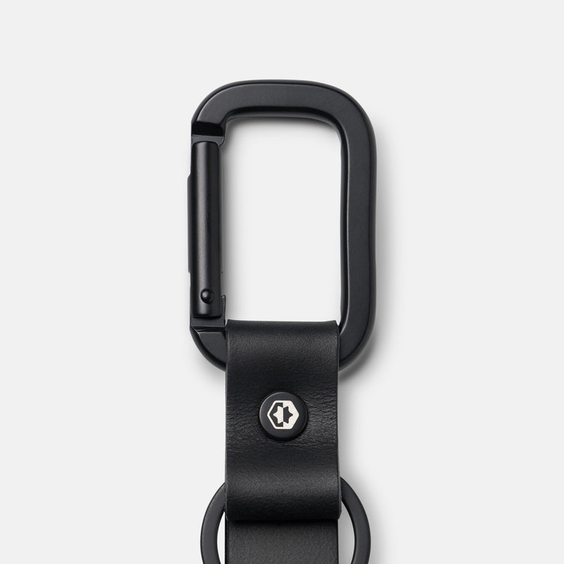 Ridge Keychain - Midnight Black Leather